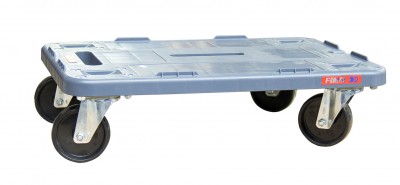 Plateau roulant POLYPROPYLÈNE RENFORCÉ AVEC REBORDS 600 x 400 mm